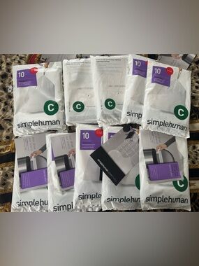 Simplehuman custom fit liners 2.6-3.2 US GAL 100 pieces